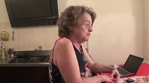 Italian granny gets locked up with a teen