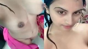 Beautiful model Gunjan Aras flaunts her breasts and vagina