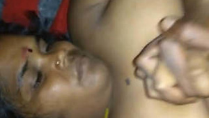 Indian wife with large breasts having sex with her husband