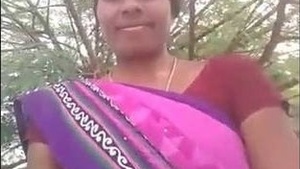 Telugu bhabhi reveals her pussy in village video