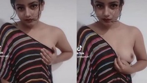 TikTok babe flaunts her big boobs in seductive videos