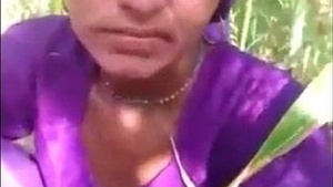 Desi couple's outdoor sex on the farm