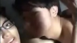 Bhabhi ki chut chati: Teen couple's steamy sex video