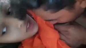 Indian teenage lovers indulge in passionate sex on the couch