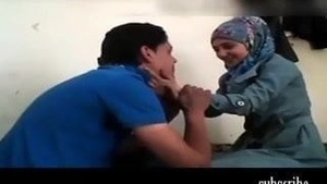 Arab home naked couple enjoys steamy sex with each other
