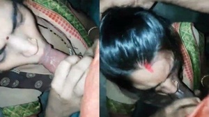 Dehati wife from India gives a steamy blowjob on camera
