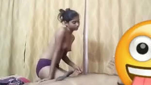 Sensual Indian girl gives a blowjob and gets fucked
