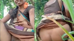 Indian wife flaunts her curvy body in public