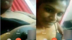 Tamil girl flaunts her breasts in a seductive video