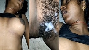 Hairy Tamil wife gets creampied by neighbor in hot video