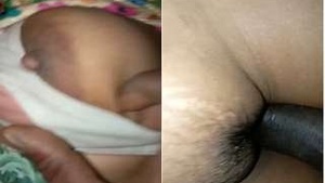 Telugu wife's boob play and fucking in HD video