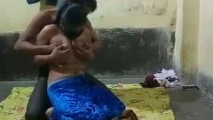 A Tamil video of an amateur girl enjoying intimate moments with her attractive partner