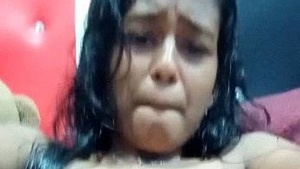 Tamil babe pleasures herself in a solo masturbation video