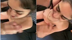 Exclusive video of a cute girl from Nri giving a blowjob