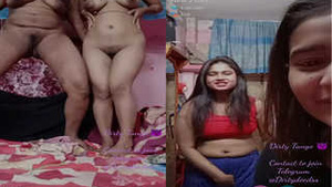Exclusive Indian lesbo show with nude brunettes