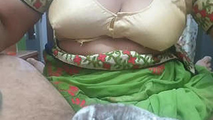 Aunty Desi's big tits in a small town
