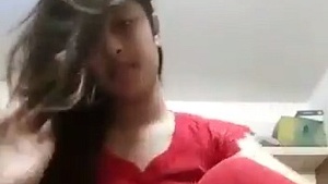 College girl in Bangalore bares her natural tits and exposes her pussy