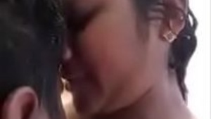 Desi couple enjoys each other by the river