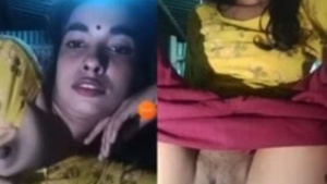 Desi hottie flaunts her big boobs and pussy in solo video