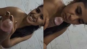 Indian babe gives a hot blowjob in part 3 of the series