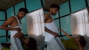 A lovely Indian girl gives a blowjob in a steamy video