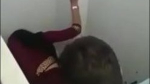 Indian wife gets pounded in the bathroom
