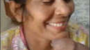 Indian bhabhi gives blowjob to her brother on the balcony