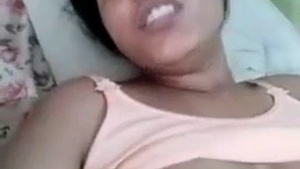 Horny bhabhi: A video of a super-excited woman