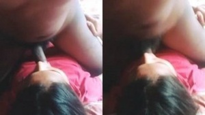 Indian girl gets her mouth fucked in a rough sex video