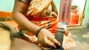 Tamil aunty's steamy sex video with a young man