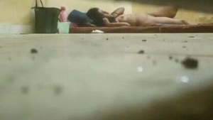 Hidden camera captures mature couple in steamy sex session