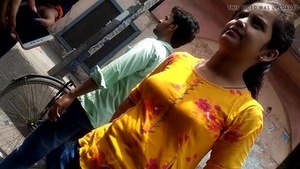 Innocent Indian teen with big tits in naughty video