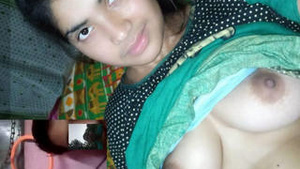 A young Desi beauty bares all on camera