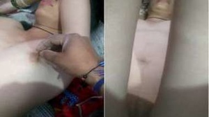 Desi girl's sleep interrupted by man's pinky camera