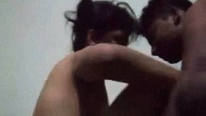 Desi babe in Indian dormitory gets drilled and swallows cum in real sex video