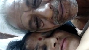 Desi daddy and aunt enjoy steamy sex on camera