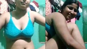 Sexy Indian wife with big boobs gets naughty