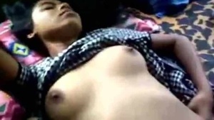 Big boobs babe from India gets naughty in a solo video