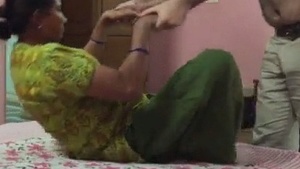 Big cocked Indian maid gives oral pleasure to guests