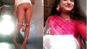 Bhabhi's big boobs and tight pussy on display