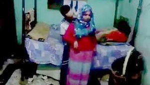 Cute desi couple enjoys passionate sex in hijab