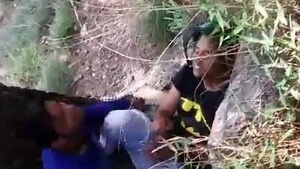 Young Indian couple caught having sex outdoors and flees