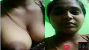 Desi college girl's boob play and blowjob
