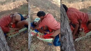 Desi local village couple enjoys outdoor sex on camera