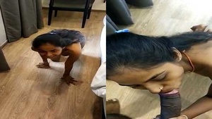 Bangla village girl Dehatia's slave gives a mind-blowing blowjob to her rich master