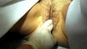 Medical examination of female anatomy