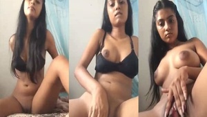 Tamil beauty bares it all in a solo nude video