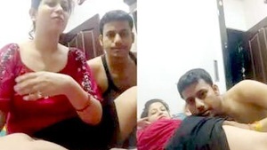 Big cocked Indian guy fucks his stepdaughter in front of his mom