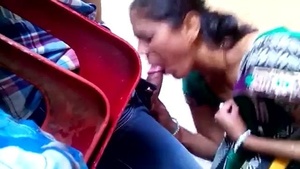 Kaamwali Bai gives a blowjob in this video
