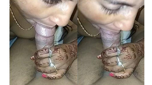 Indian wife performs oral sex on her husband